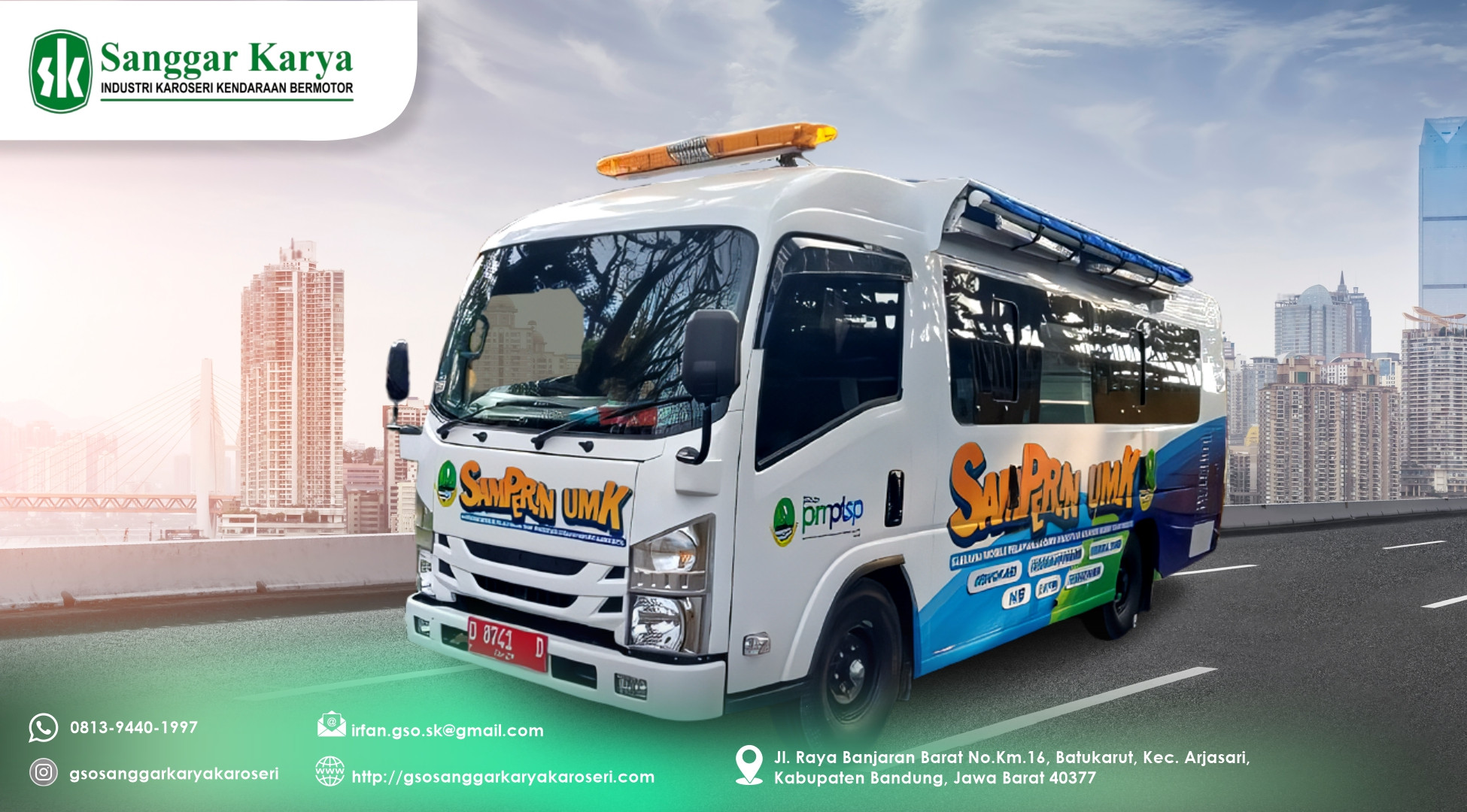 >Karoseri Sanggar Karya - Mobil Layanan Perizinan